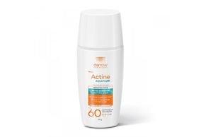 Protetor Solar Facial Darrow Actine Aquafluid FPS 60 com Cor Tom Claro/Médio 40g