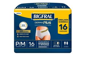 Roupa Íntima Bigfral Derma Plus P/M 16 unidades