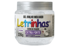 Gel Fixador Brilho Molhado Incolor Letrinhas Carmesim 235 gramas