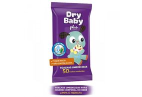 Toalhas Umedecidas Dry Baby Plus 50 unidades