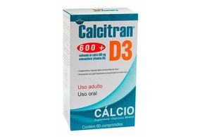 Calcitran D3 600mg 60 comprimidos