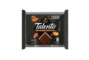 Chocolate Garoto Meio Amargo Amêndoas 90g