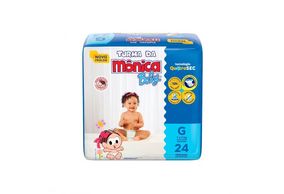 Fralda Turma da Mônica Baby G 24 unidades