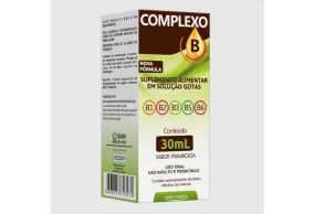 Complexo B  Sabor Framboesa 30 mililitros