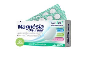 Magnésia Bisurada 40 pastilhas