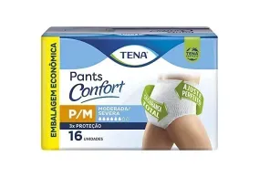 Roupa Íntima Descartável Tena Pants Confort P/M 16 unidades