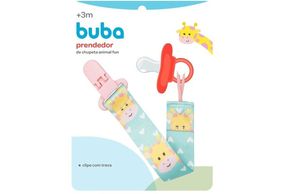 Prendedor para Chupeta Buba Animal Fun 3+ meses Girafa 1 unidade