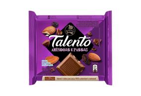 Chocolate Garoto Talento Amêndoas e Uvas Passas 85g