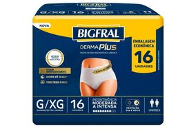 Roupa Íntima Bigfral Derma Plus G/XG 16 unidades