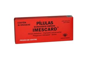 Imescard 36 drágeas