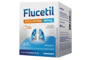 Flucetil sabor Laranja 600mg 16 envelopes de 5g