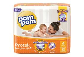 Fralda Pom Pom Protek Jumbo Grande 24 unidades