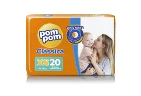 Fralda Pompom Classica Jumbo XG 20 unidades