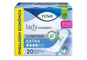 Absorvente Feminino para Incontinência Urinária Tena Lady Discreet Extra 20 unidades