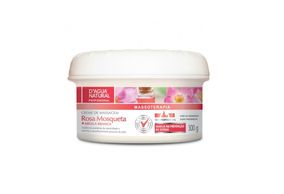 Creme de Massagem D'água Natural Rosa Mosqueta e Argila Branca 300g