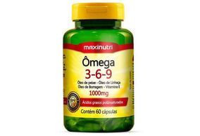 Ômega 3-6-9 Maxinutri 1000mg frasco 60 Cápsulas