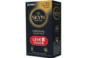 Preservativo Blowtex Skyn Original Sensação Natural Leve 8 Pague 6