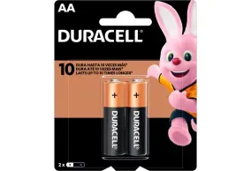 Pilha Alcalina Duracell Pequena AA 1,5V 2 unidades