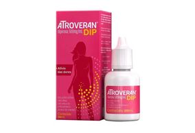 Atroveran Dip 500mg/mL frasco gotejador com 20mL de solução de uso oral