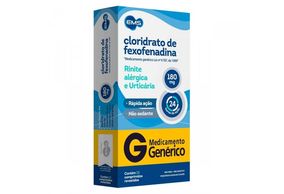 Cloridrato de Fexofenadina 180mg 10 comprimidos revestidos EMS