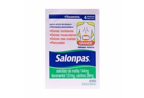 SALONPAS ADESIVO 131mg + 28,4mg + 144mg 4 grande