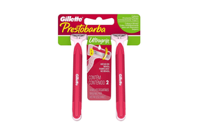 Aparelho Prestobarba Ultragrip Cabeça Móvel Feminino 2 unidades