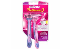 Aparelho de Depilar Feminino Gillette Prestobarba 3 2 unidades