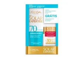 Kit Protetor Solar L’Oréal Paris Corporal Fps30 200ml + Facial Antirrugas Fps30 25g