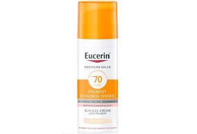 Protetor Solar Facial Eucerin Pigment Control Tinted FPS 70 claro 50ml