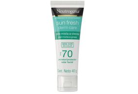 Protetor Solar Facial Neutrogena Sun Fresh Derm Care Pele Mista a Oleosa sem cor FPS 70 40g