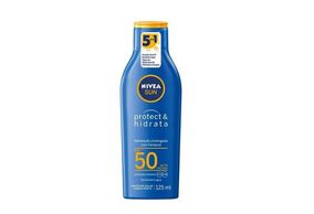 Protetor Solar Corporal e Facial Nivea Sun Protect & Hidrata FPS 50 125ml