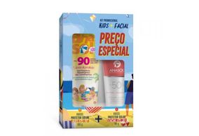 Kit Protetor Corporal Anasol Kids FPS90 100g e Protetor Solar Facial FPS50 60g Niina secrets by eudora