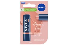 Hidratante Labial 2 em 1 Nivea Hidra Color Nude 4,8g