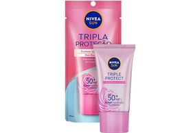 Protetor Solar Facial Nivea Sun Triple Protect Extra Radiance e Smooth FPS 50+ 40ml