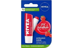 Batom Protetor Labial Nivea Morango Shine 4,8g