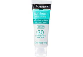 Protetor Solar Facial Neutrogena Sun Fresh Derm Care Pele Mista a Oleosa sem cor FPS 30 40g