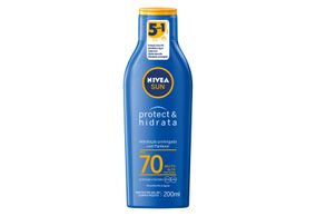 Protetor Solar Corporal e Facial Nivea Sun Protect & Hidrata FPS 70 200ml