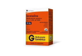 Loratadina 10mg 12 comprimidos União Química