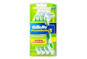 Aparelho para Barbear Gillette Prestobarba 3 Sense Care  8 unidades