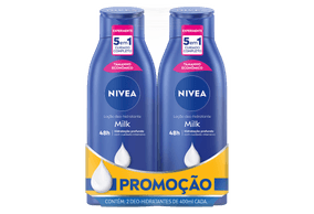 Loção Hidratante Corporal Nivea Milk Pele Seca a Extrasseca 2 unidades