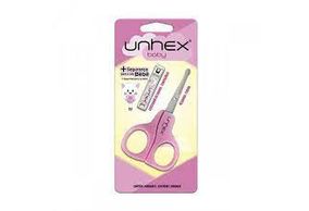 kit para Unhas Merheje Unhex Baby Rosa com Tesoura + Cortador de Unhas 1 Unidade