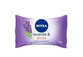 Sabonete Hidratante Nivea lavanda e óleos, barra 85g