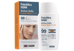 Clareador Facial FotoUltra ISDIN Active Unify Fusion Fluid Color FPS 99 50ml