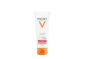 Protetor Solar Facial Vichy Capital Soleil UV-Glow FPS60 Iluminador 3 em 1 Pele Clara 40g