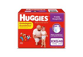 Fralda Roupinha Huggies Supreme Care Disney Baby XXG 48 unidades