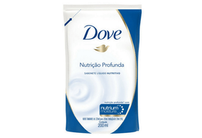 Refil Sabonete Líquido Corporal Dove Nutrição Profunda 200ml