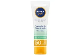 Protetor Solar Facial Nivea Sun Beauty Expert Pele Mista à Oleosa FPS 50 50g