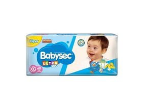 Fralda Babysec Ultra Sec Galinha Pintadinha XG Hiper 60 unidades