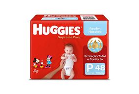 Fralda Descartável Huggies Supreme Care Disney Baby P 48 unidades