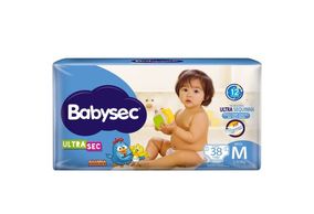 Fralda Babysec Ultra Sec Galinha Pintadinha M 38 unidades